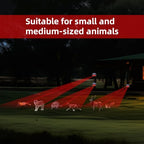 2024 Upgraded Solar Animal Repellent Outdoor,Racoon Repellent Outdoor Coyote Deterrent Deer Repellent Devices Predator Lights for Chicken Coop Farm Garden Yard Scare Away Racoon Skunk,4 Pack