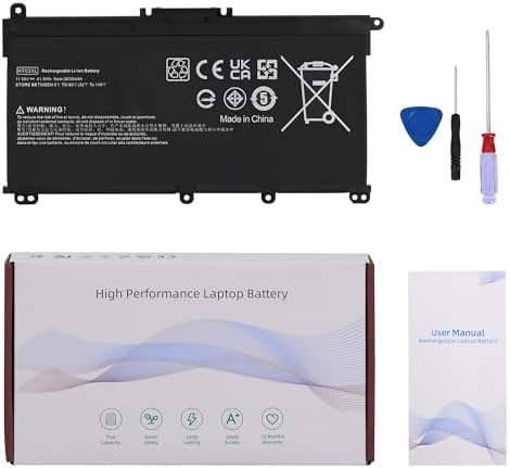 HT03XL L11119-855 Laptop Battery Replacement for HP Pavilion 14-CE 14-CF 14-DF 15-CS 15-DA 15-DB 15-DW 17-by 17-CA Series 15-CS0053CL 15-DW0033NR 15-DA0014DX L11421-542 L11421-2C2