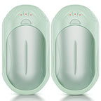AI Hand Warmers Rechargeable 2 Pack, 6000mAh Electric Hand Warmers, AI Smart Chips 20Hrs Long Safe Heat, Portable Pocket Heater, Gifts for Christmas, Outdoor, Golf, Hunting, Camping Accessories -Green