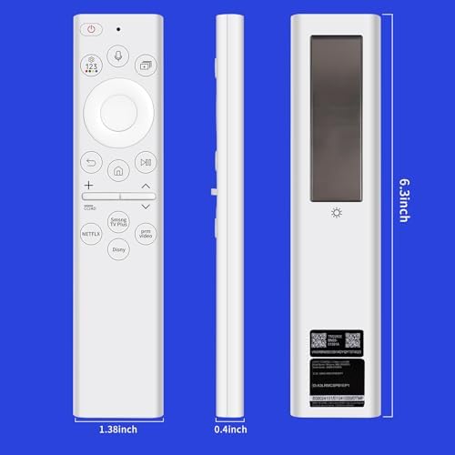 Voice BN59-01391A Frame tv Remote for Samsung tv Remote Replacement with Rechargeable Solar Cell and 4 Shortcut Buttons for Samsung Smart TVs Neo LED 4K 8k Ultra HD 2021-2023