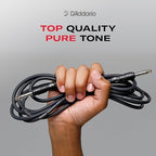D'Addario Accessories Cable, Black, 20 feet (PW-CGTRA-20)