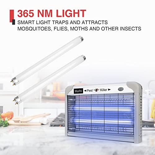 mafiti Bug Zapper Fly Traps Indoor Electric Mosquito Zapper Fly Killer Gnats Fruit Trap for Home Restaurants Kitchen Garden with 2 Replacement Bulbs