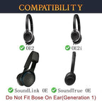 SOULWIT Ear Pads Cushions Replacement for Bose On-Ear 2 (OE2 & OE2i)/ SoundTrue On-Ear (OE)/ SoundLink On-Ear (OE) Headphones, Earpads with High-Hensity Noise Isolation Foam - OE2 PL Black
