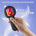 Digital Magnifier 100X Handheld Magnifying Glass with 2inch IPS Screen, White &Purple Light and Camera Function for Insects Stamps Coins Jewelry-(32GB TF Card Included, Mac/Windows Compatible)