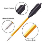 Kavard Mini Crossbow Bolts, 6.3" Crossbow Arrows, Aluminium Cross Bow Bolts Arrows for 50-80lbs Pistol Crossbow Precision Target, Great for Practicing Shooting Target, Small Hunting Archery (36 Pack)