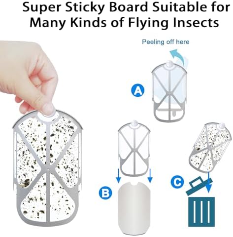 BAIMNOCM 16 Pack Refills Cartridge Compatible with Zevo Flying Insect Trap M364 M364A and Max, White