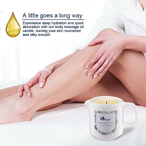 MELONY Massage Oil Candles for Home SPA (Blueberry & Vanilla) | 2.82oz