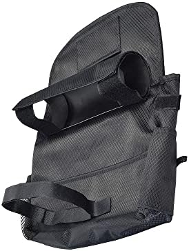 AlveyTech Saddle Bag for Mobility Scooter, Wheelchair, & Electric Power Chair (Large, Blue) - Accessories Holder Armrest Side Pouch Storage Organizer Bags for Adults, Water-Resistant, Easy Install