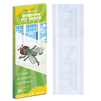 Kensizer 30-Pack Window Fly Traps for Indoors, Paper Sticky Strips, House Fly Catcher Clear Trap for Home, Lady Bug Killer Traps