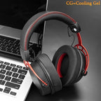 SOULWIT Cooling Gel Replacement Earpads Cushions for HyperX Cloud 1/2/3/Pro/Core/Alpha/Alpha S/Alpha Pro/Flight/Flight S/Stinger/Stinger S, CloudX Stinger/Stinger Core/Flight Headset - Black