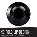 JS Jackson Supplies Professional Bellows Accordion Toilet Plunger, High Pressure Thrust Plunge Removes Heavy Duty Clogs from Clogged Bathroom Toilets, All Purpose Power Plungers for Bathrooms, Black
