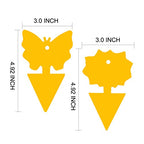 96PCS Fruit Fly Sticky Traps, Gnat Traps Insect Trap for Plants Kitchen Indoor and Outdoor