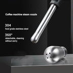 Steam Nozzle Tip Spout 4 Hole for Breville 8 Series Coffee Machine, Stainless Steel Coffee Maker Steam Nozzle, Multiple Holes Tip Milk Foam Spout Replacement