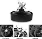 Ninja Blender Replacement Parts – Premium Grade 7 Fins Ninja Blender Blade for Ninja Blender Cups – Stainless Steel High Speed New Bearing – Leakproof Sealing Ring
