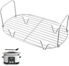 Steam and Roast Rack Compatible with Ninja Foodi Possible Cooker Pro 8.5 Qt - Custom Fit MC1000, MC1001, MC1010 Series Ninja Slow Cooker Crockpot - Chrome Coated Multicooker Accessories