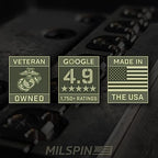 Milspin CNC Milled 3D Engraved Slide Back Plate Compatible with Glock Gen 1-5 I Made in USA (The President Trump 3D, Brass, Models G17-G41, G45)