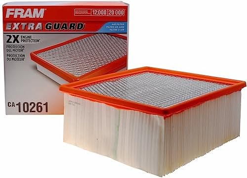 FRAM Extra Guard CA10261 Replacement Engine Air Filter for 2007-2022 Dodge Ram 2500-5500 (6.4L & 6.7L), Provides Up to 12 Months or 12,000 Miles Filter Protection