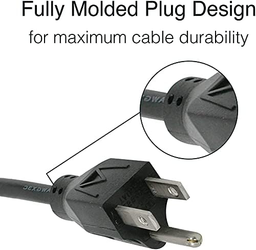 C2G 15FT Premium Replacement AC Power Cord - Durable Power Cable for TV, Computer, Monitor, Appliance & More (24240)