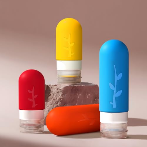 16 Pack Travel Bottles Set - TSA Approved Leak Proof Silicone Squeezable Containers for Toiletries, Conditioner, Shampoo, Lotion & Body Wash Accessories (16 pcs/R2 Pack)