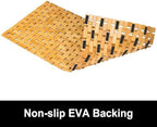 Bamboo Bath Mat Bathroom Runner Long Large Rugs Floor Wood Shower Bathtub Waterproof Non Slip Accessories 16x34 Inch Easy to Clean, Natural, 1 pc