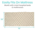 Vive Alternating Pressure Pad Replacement - Inflatable Low Air Loss Mattress Topper for Pressure Ulcer and Sore Relief Treatment - Fits Standard Hospital Bed - For Elderly, Seniors, Bedridden Patients