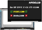 Replacement for HP Envy 17-CG 17T-CG 17M-CG 17T-CG100 17M-CG0013DX 17T-CG000 17-CG1075CL 17M-CG1013DX 17-CG1065CL 17-CG1029NR L87971-001 17-cg1xxx LCD Touch Screen Display Digitizer Assembly