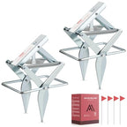 AMVOG Mole Scissor Traps, Easy Setup Mole Traps That Kill, Reusable Gopher Traps for Lawns & Garden,2 Traps