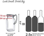 Amazing Abby - Quadly - Plastic Pitcher (64 oz, 2 Quart), Clear Water Pitcher with Lid, Fridge Jug, BPA-Free, Shatter-Proof, Great for Iced Tea, Sangria, Lemonade, Juice, Milk, and More