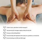 LOVE PLAY Massage Oil Candle for Home SPA - Vegan Moisturizing Body Oil Candle for Pure Relaxation - Hydrating Skin Care Massage Oils with Essential Oils (6.76oz)