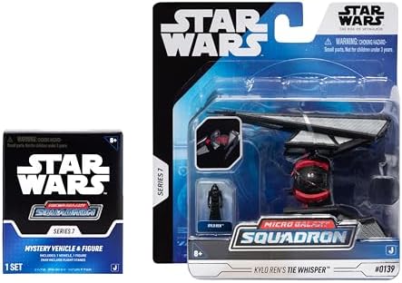 STAR WARS Micro Galaxy Squadron TIE Whisper Mystery Bundle - 5-Inch Vehicle and 2.5-Inch Vehicle with Micro Figure Accessories