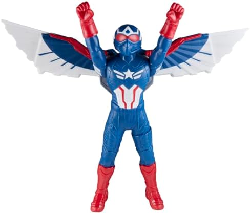 Marvel Avengers Captain America: Brave New World Flight Mode Action Figure with Accessories, 9-Inch-Scale (22 cm) Super Hero Toys for Kids Ages 4+