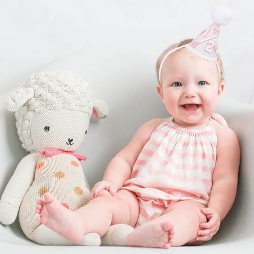 WAOUH Half Birthday Hat - Bow Cake Smash Crown for 6 Month Baby, Mini Photo Prop