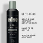 Edge Shaving Gel for Men, Ultra Sensitive with Colloidal Oatmeal, (6 Pack) - Shave Gel For Men That Moisturizes, Protects and Soothes To Help Reduce Skin Irritation