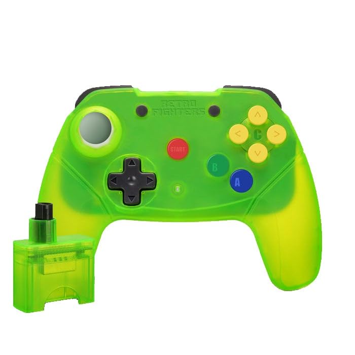 Retro Fighters Brawler64 Wireless Edition N64 Controller - Nintendo 64 - Limited Edition Extreme Green