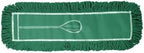 Commercial Dust Mop Replacement Head - 24 x 5 in. Cotton Nylon Reusable Mop Head- Industrial Dust Mop Refill for Floor Cleaning & Janitorial Supplies, Green