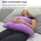 Zomaple Hysterectomy Pillow- Super Comfy Shock Absorbing Hysterectomy Recovery Pillow with 2 Pockets and Gel Pack- Tummy Pillow with Hands Placement Pouch