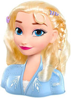Disney 2 Elsa Styling Head, 18-Pieces Include Wear and Share Accessories, Blonde, Hair Styling for Kids, Officially Licensed Kids Toys for Ages 3 Up by Just Play