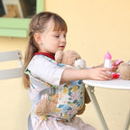 GAGAKU Baby Carrier for Dolls Reborn Baby Doll Carrier Kids Toy Play Baby Carrier for Stuffed Animals Babydoll Accessories for Toddlers - Green - Flowers Plumeria