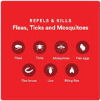 Ultra Flea and Tick Prevention for Dogs - Dog and Puppy Treatment and Control - Mosquito Repellent - Small, Fast Acting Waterproof Topical Drops, 6 Month Supply
