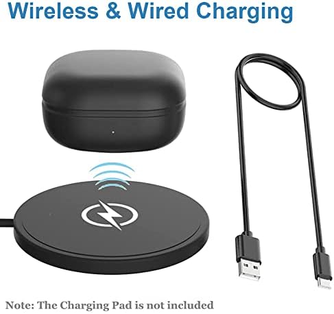 Charging Case for Samaung Galaxy Buds 2 Pro SM-R510, Replacement Charger Cradle with USB-C Cable for Galaxy Buds Pro 2, LED Indicator (700mAh, Black)