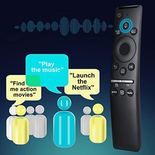 Replacement Voice Remote for Samsung Smart TVs, for Samsung-TV-Remote, for Samsung Crystal UHD QLED Curved 4K 8K Smart TVs(2020/2021)
