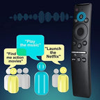 Replacement Voice Remote for Samsung Smart TVs, for Samsung-TV-Remote, for Samsung Crystal UHD QLED Curved 4K 8K Smart TVs(2020/2021)