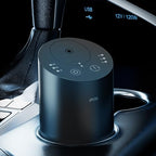 Waterless Car Diffuser, Waterless Diffusers for Essential Oils with Timer & No Leakage Tech, Super Quiet Cordless Aromatherapy Essential Oil Diffuser Battery Operated for Car, Room, Office (Black)
