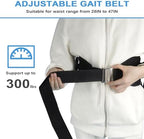 Gait Belts for Seniors, Transfer Belt with Handles, Gate Belts Medical for Elderly, Walking Belt for Lifting Elderly & Patient Physical Therapy - Metal Buckle Anti-Slip Gait Belt for Medical Nursing