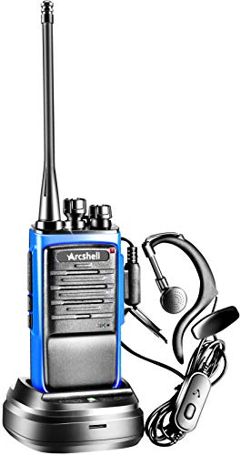 Arcshell Rechargeable Long Range Two-Way Radios with Earpiece 6 Pack Arcshell AR-6 Walkie Talkies Li-ion Battery and Charger Included