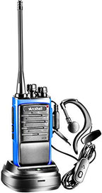 Arcshell Rechargeable Long Range Two-Way Radios with Earpiece 6 Pack Arcshell AR-6 Walkie Talkies Li-ion Battery and Charger Included