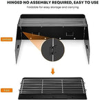 Stanbroil Griddle Wind Guard and Warming Rack for Cuisinart CGG-501 Gourmet Gas Grill, Foldable Wind Screen with Stainless Steel Cooking Grid, Griddle Accessories Kit for Cuisinart
