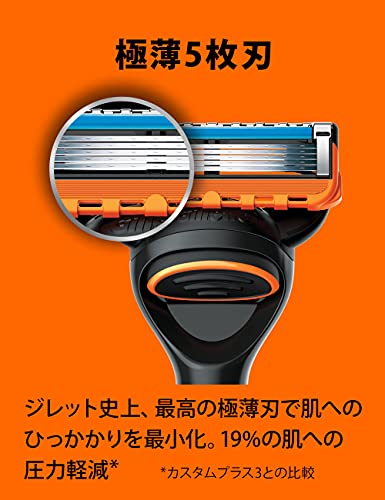 Gillette Fusion Electric Body (Includes 2 Replacement Blades), Deep Shaving, Ultra Thin 5 Blades, Shaving, Razor, Men