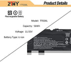 ZTHY TT03XL 933322-855 932824-421 Laptop Battery Replacement for HP EliteBook 755 G5 /850 G5 /850 G6, ZBook 15U G5 /15U G6 Series 932824-1C1 932824-2C1 HSTNN-LB8H HSTNN-DB8K 11.55V 56Wh 4850mAh