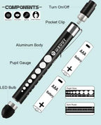 MEUUT 3 Pack Pen Lights for Nurses with 6 Batteries – Medical Penlights Nurse Accessories for Work, Perfect Nursing Student Essentials Medical Supplies for Nurses Doctors EMT Trauma